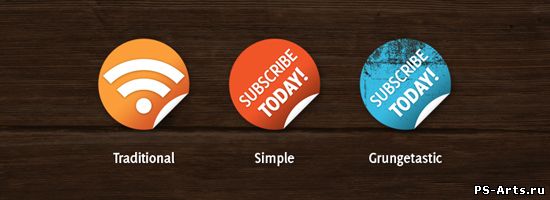 Nice and Simple Subscribe Badges for your Blog